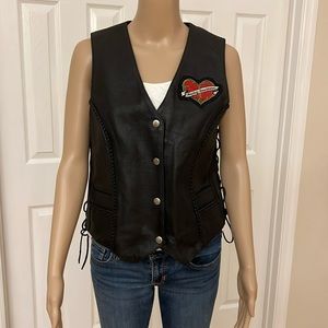 LADIES HARLEY-DAVIDSON LEATHER VEST